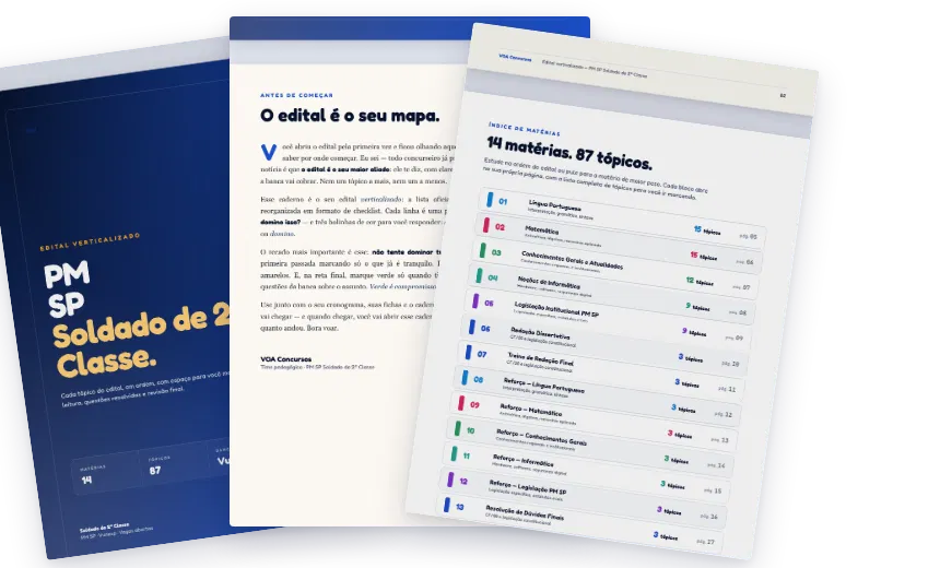 Edital Verticalizado VOA PM SP, páginas internas