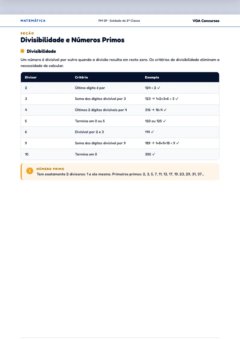 Apostila VOA, Matemática pág 2