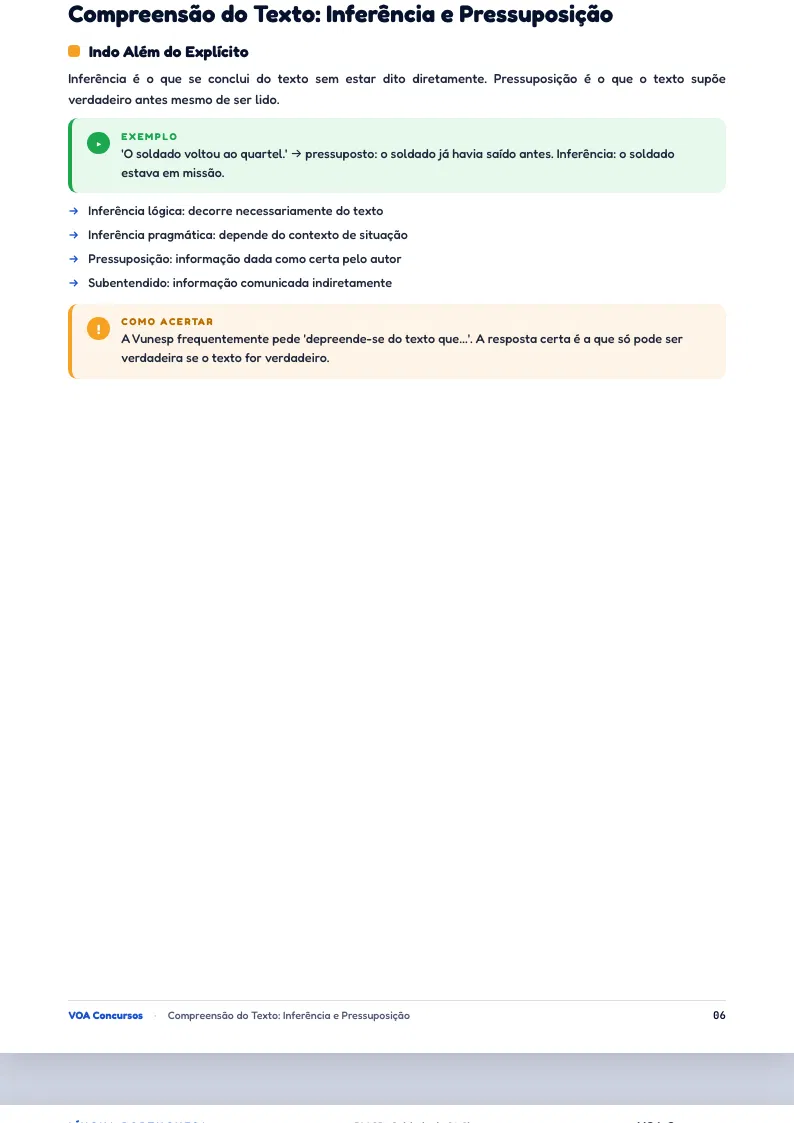 Apostila VOA, Língua Portuguesa pág 2